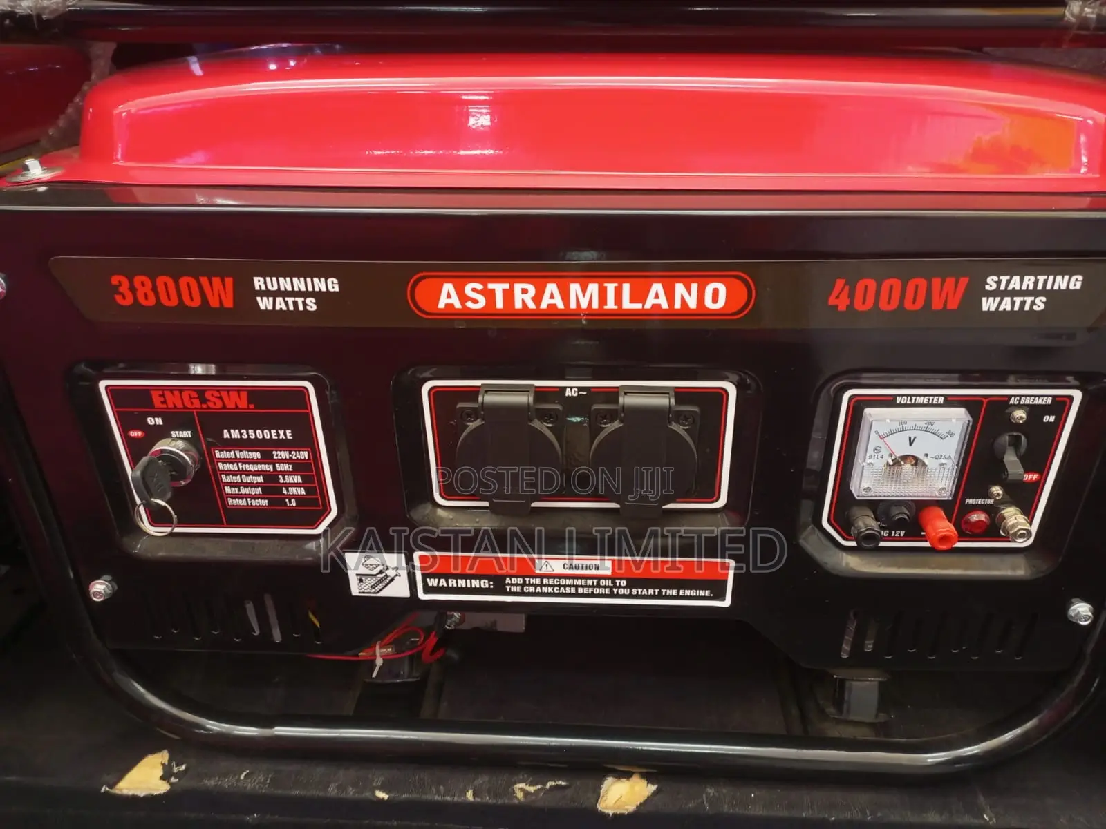 Astramilano 3.8kva Petrol Generator Key Start. Am3500exe Generator