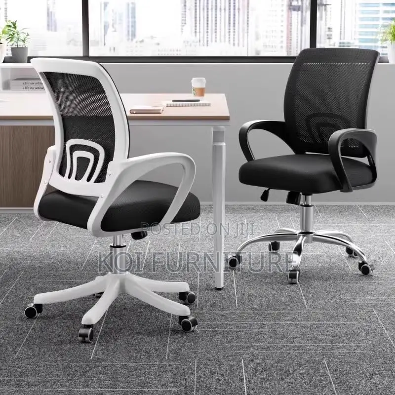 Offce Chairs; Mid Backrest Ergonomic Secretarial Strong Mesh Chairs