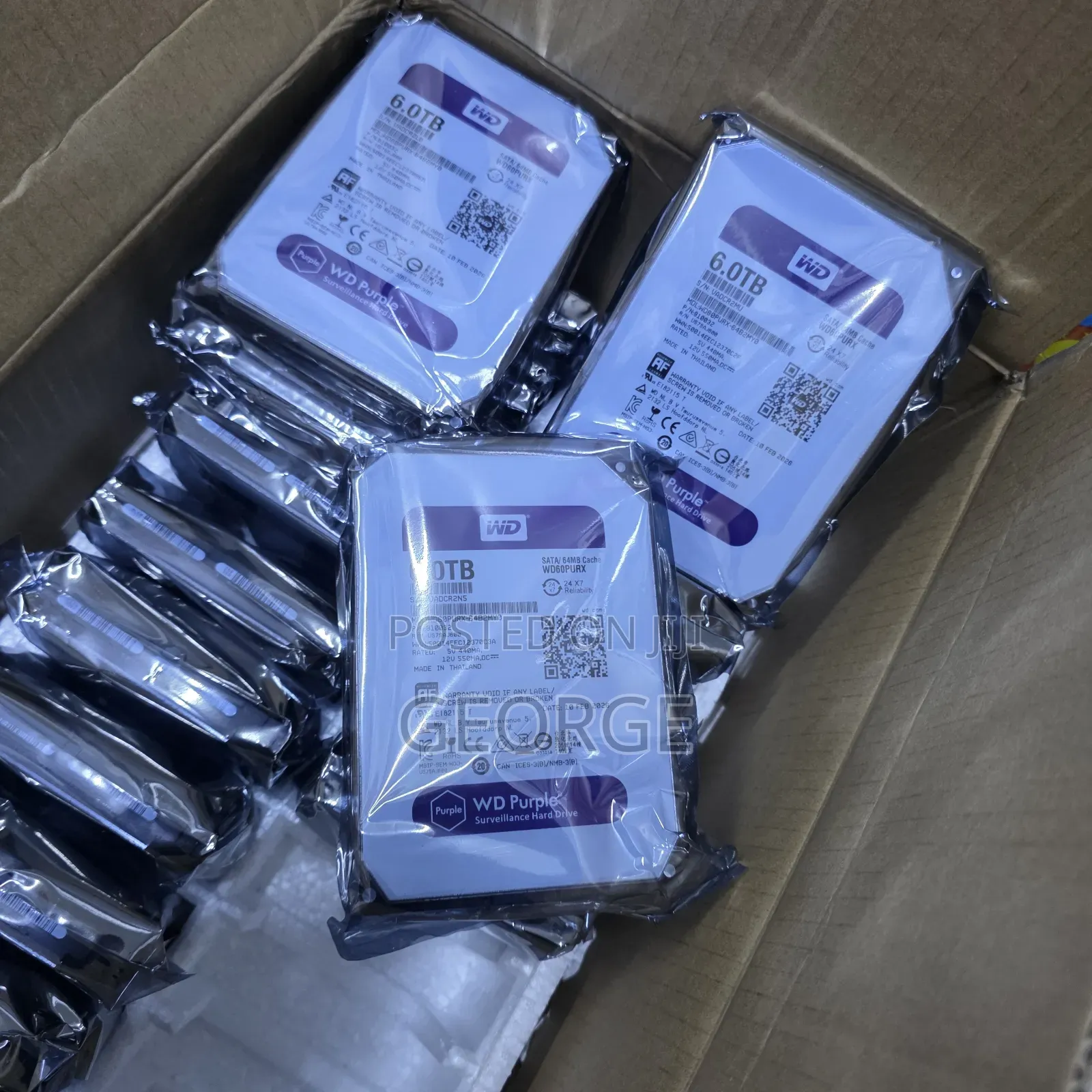 Wd Purple 6tb Security Camera Storage Drive High Reliability