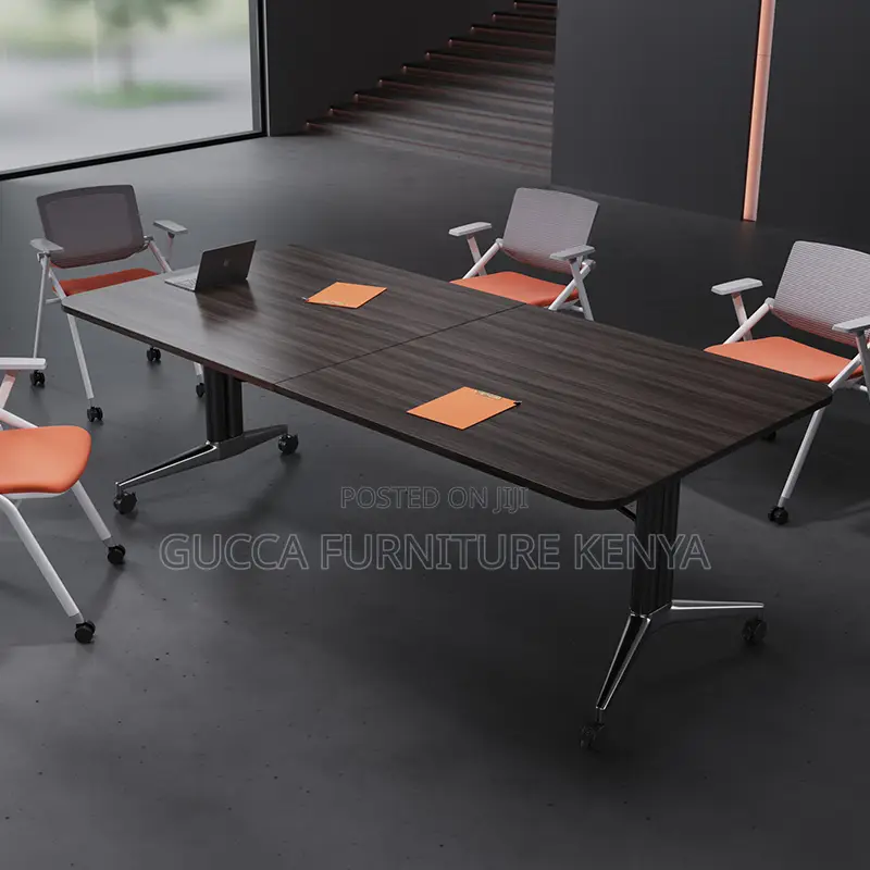 2.4 Meters Brown Folding Meeting Conference Table