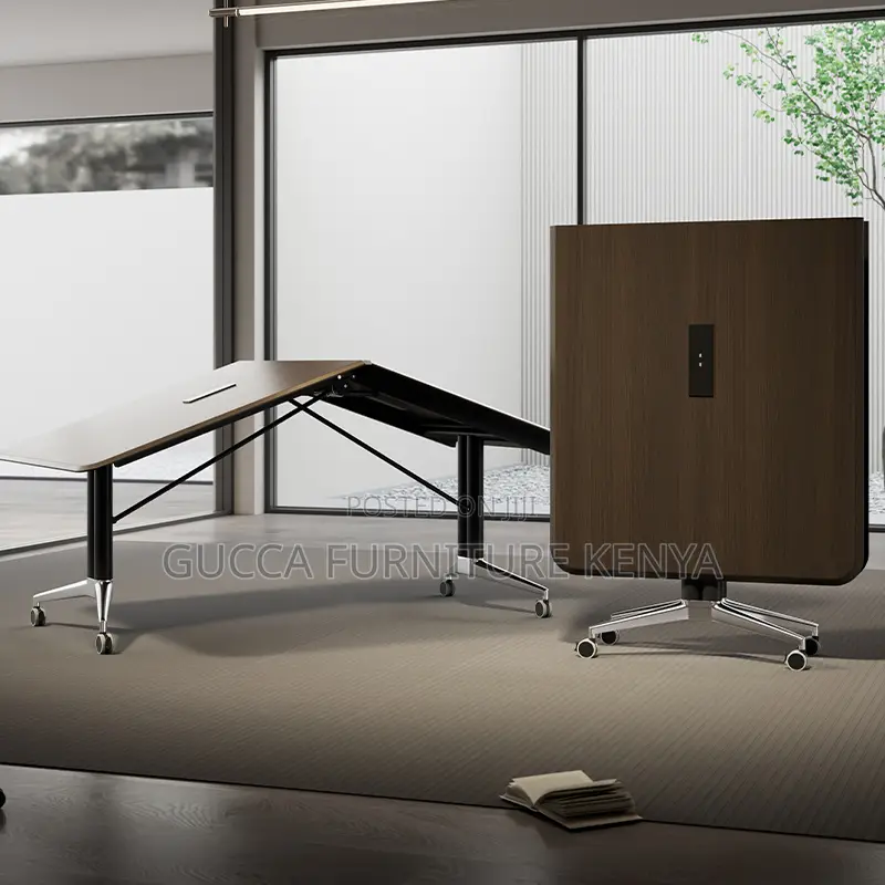 2.4 Meters Brown Folding Meeting Conference Table