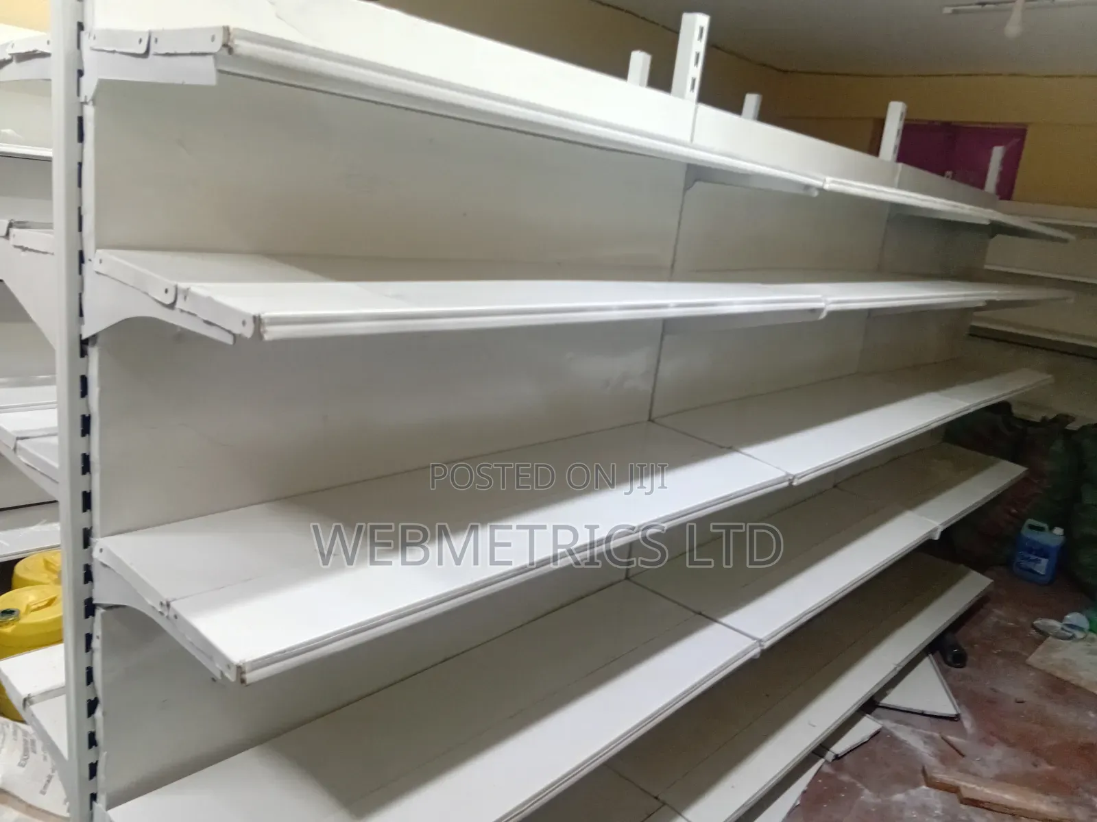 Metallic Supermarket Shelves