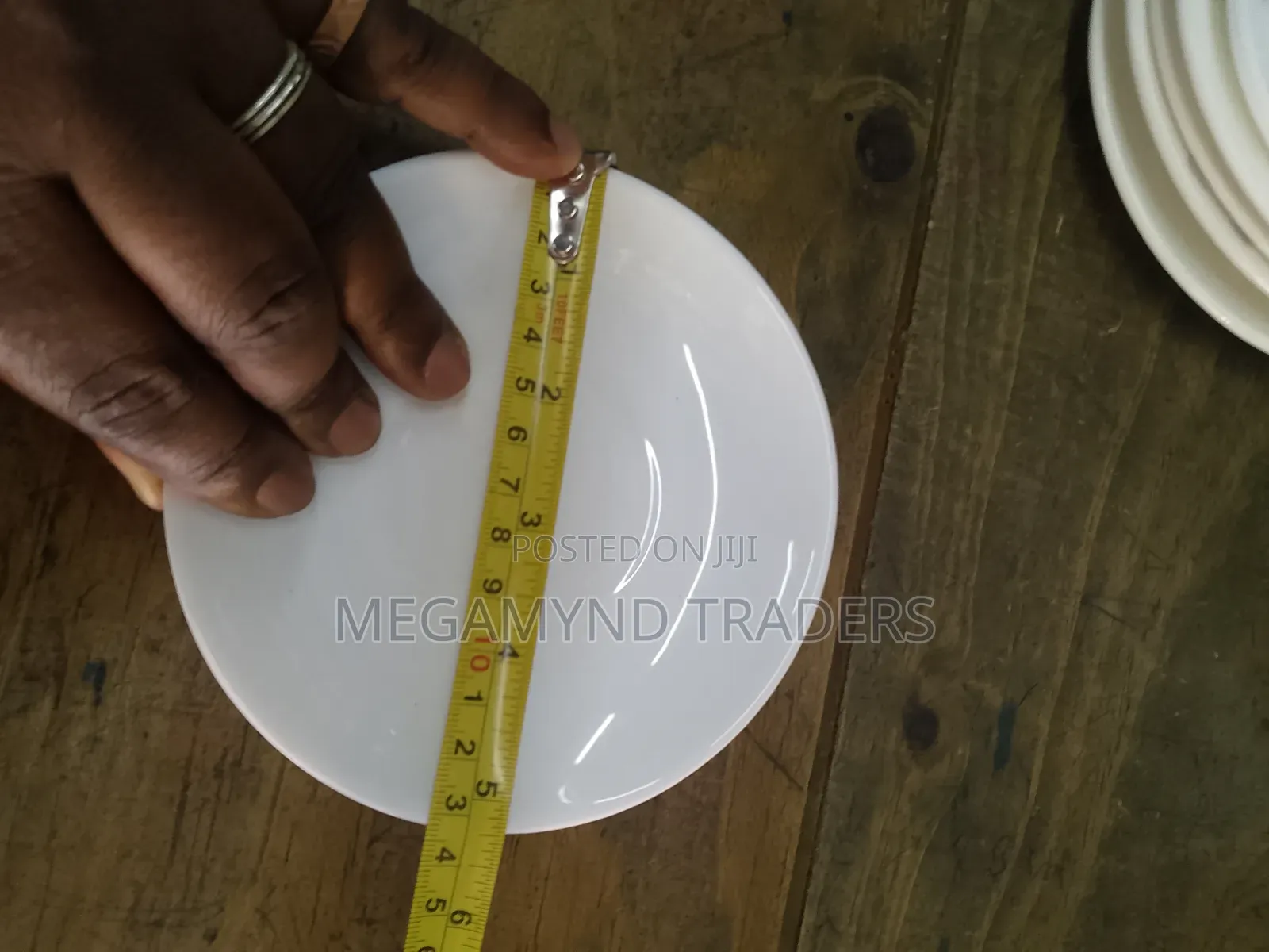 6pc Saucer Plate / Glass Saucer Plate 14cm