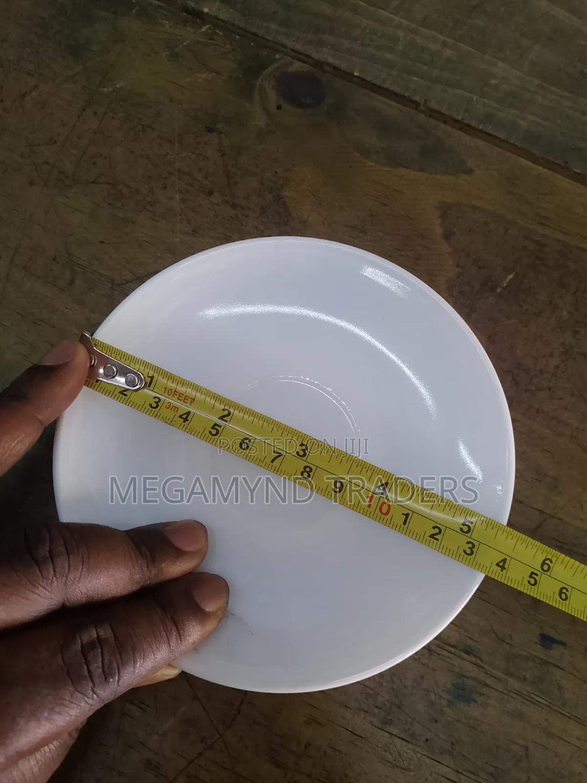 6pc Saucer Plate / Glass Saucer Plate 14cm