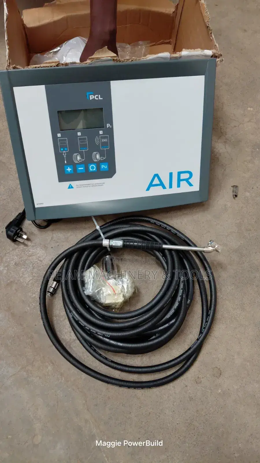 PCL Qube Wall-Mounted Digital Tyre Air Inflator for Workshop Use