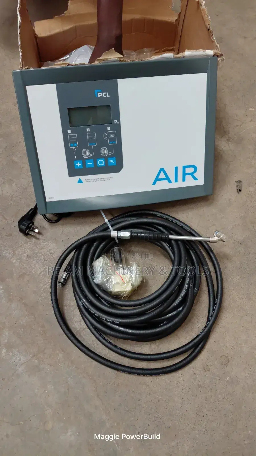 PCL Qube Wall-Mounted Digital Tyre Air Inflator for Workshop Use