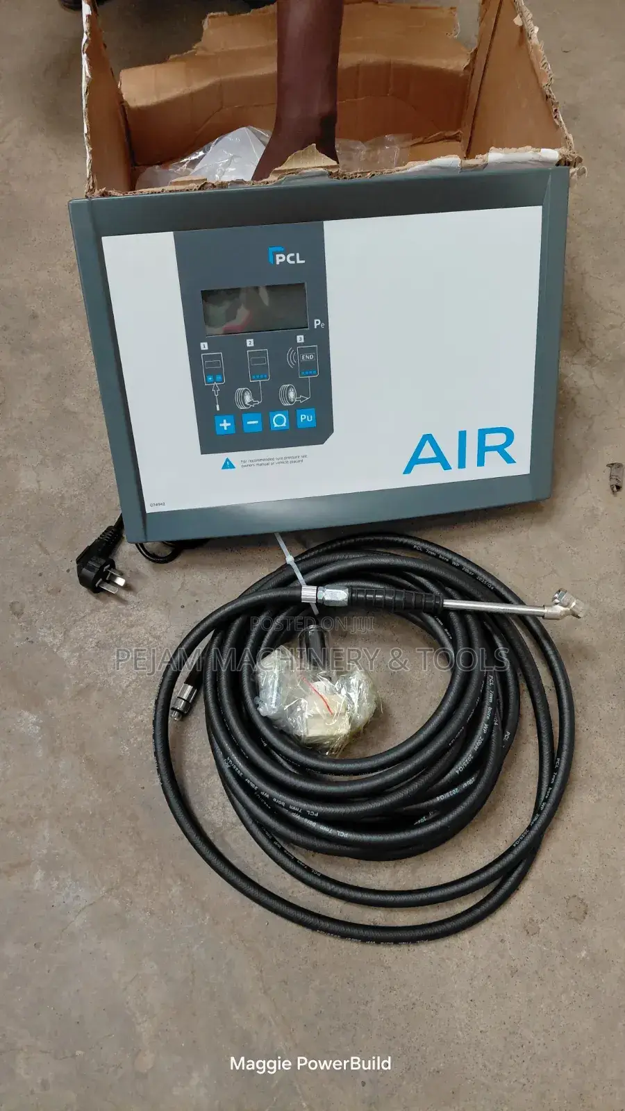 PCL Qube Wall-Mounted Digital Tyre Air Inflator for Workshop Use