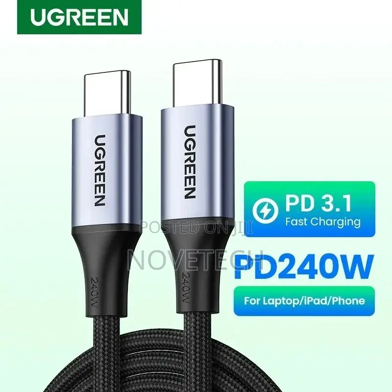 Ugreen 240w Usb Type C to Usb C Cable Pd Supercharge Samsung iPhone