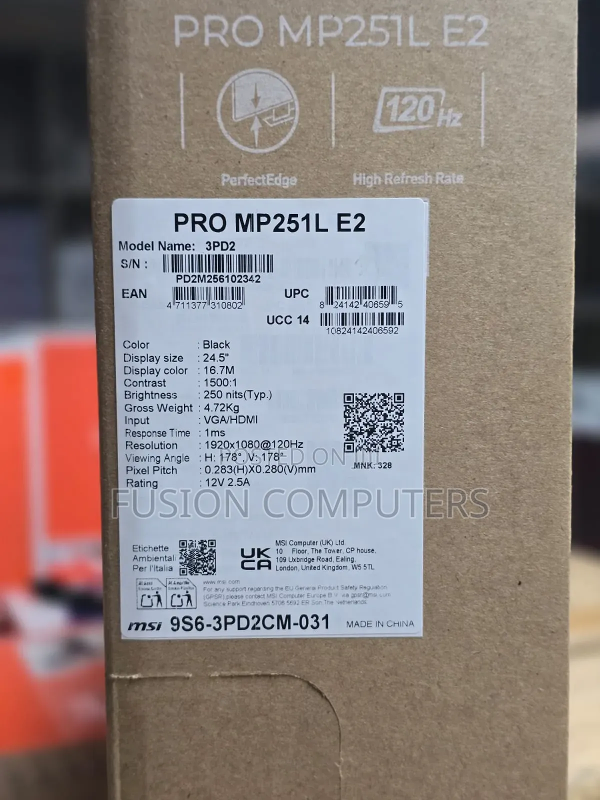 Msi Monitor Pro Mp251l-E2