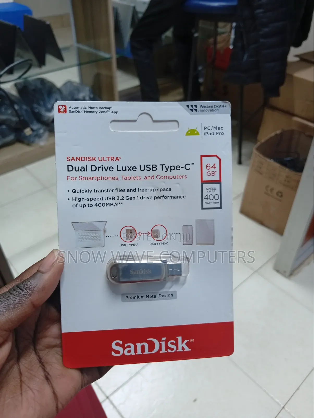 Sandisk Ultra Dual Drive Luxe Usb-C 64gb