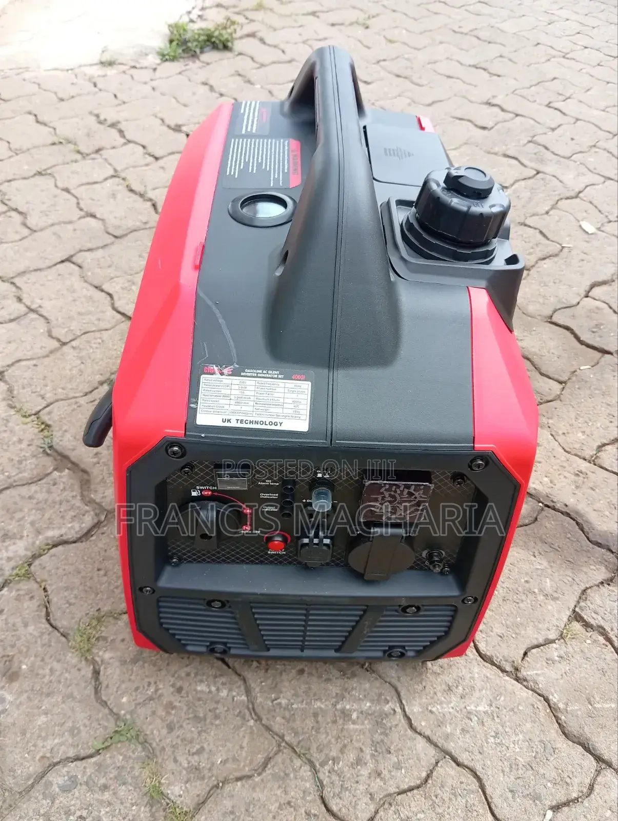 Cigma Uk Generator 3.6kw/4kva