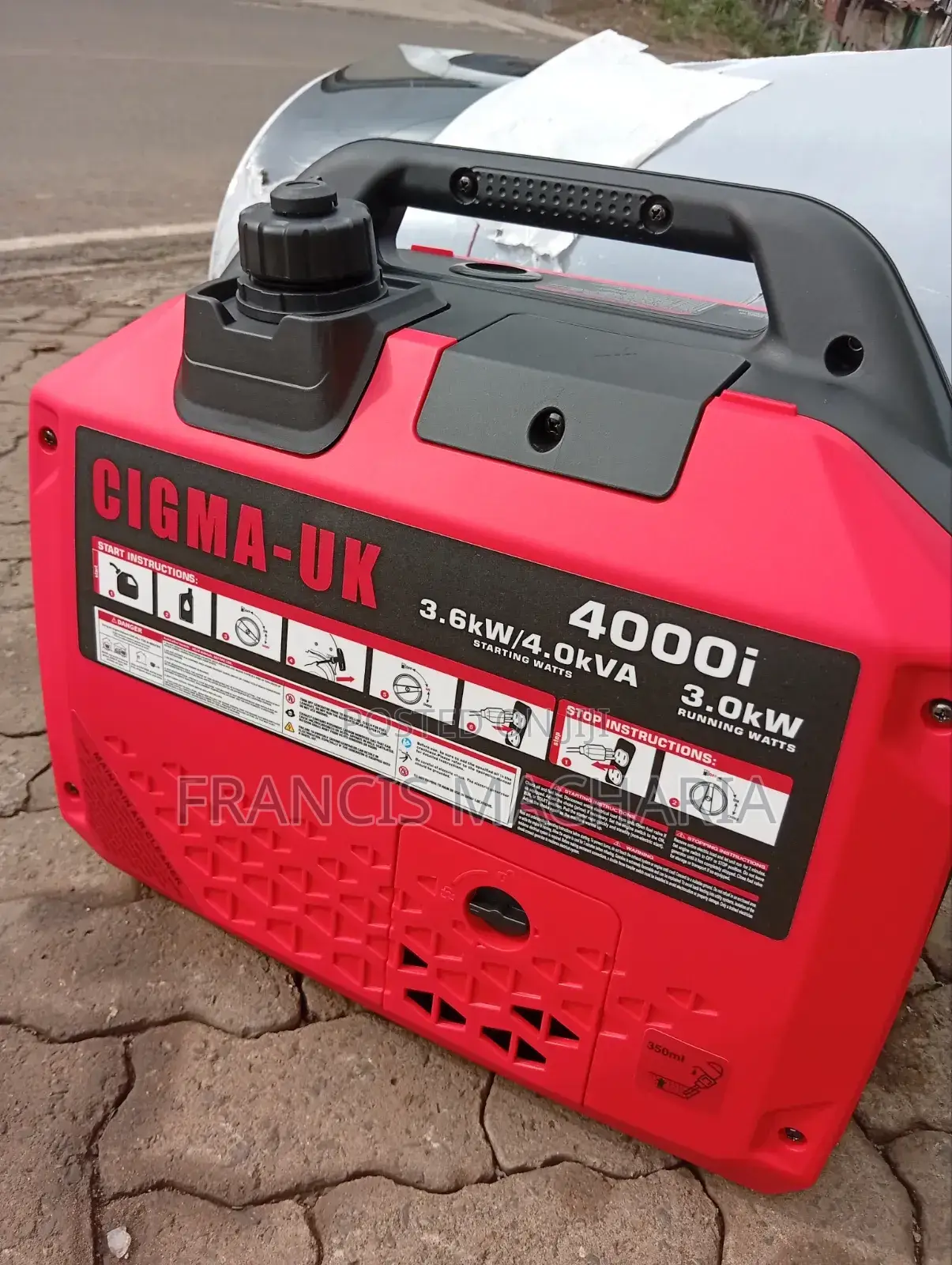 Cigma Uk Generator 3.6kw/4kva
