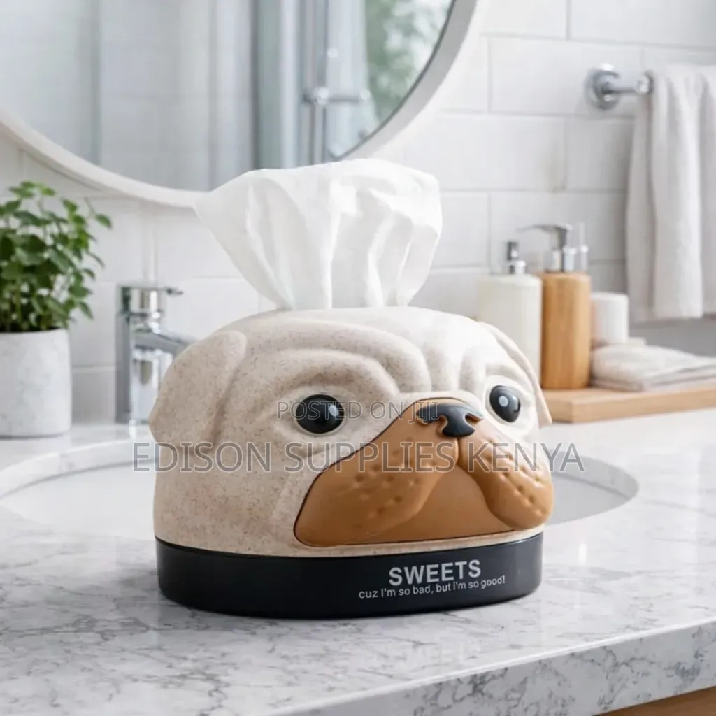 Tissue Dispenser Toilet Paper Holder Dog Cartoon Serviette Dispenser