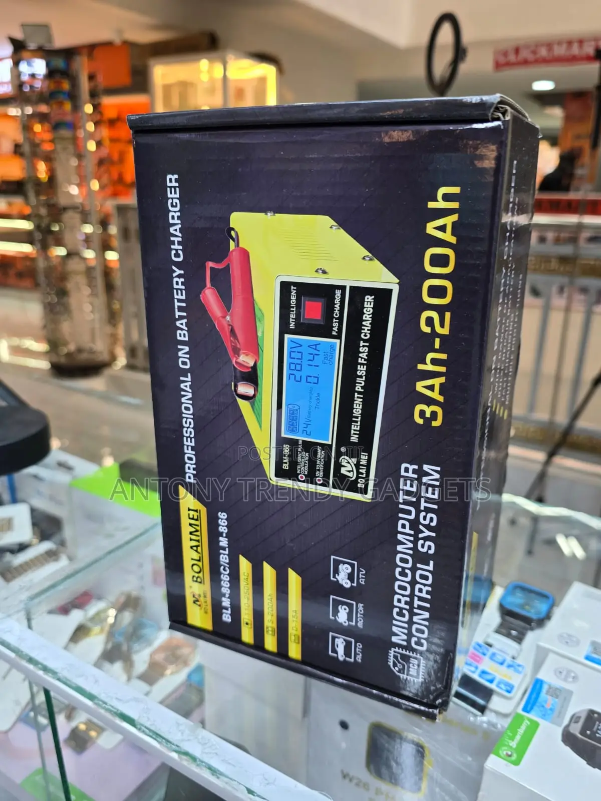 BLM-866c Smart Car Battery Charger Pulse Repair LCD Display