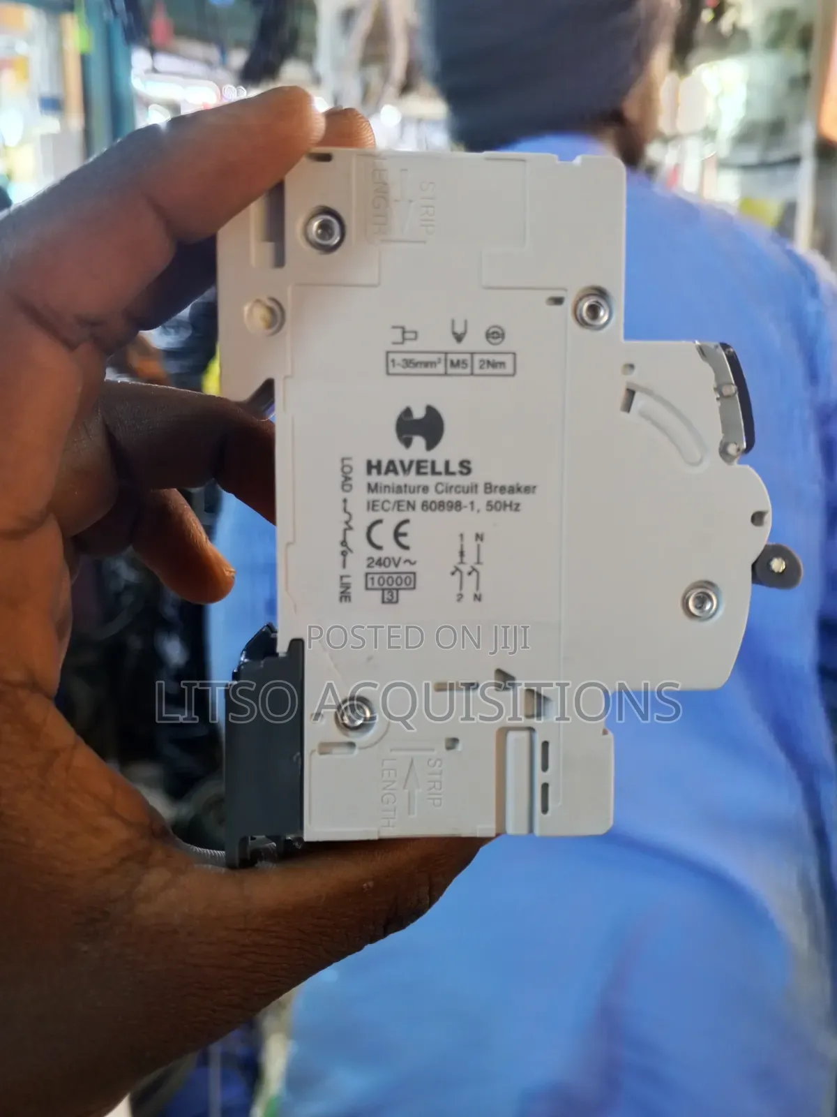 Heavy Duty 63a Double Pole Circuit Breaker. (Havels)