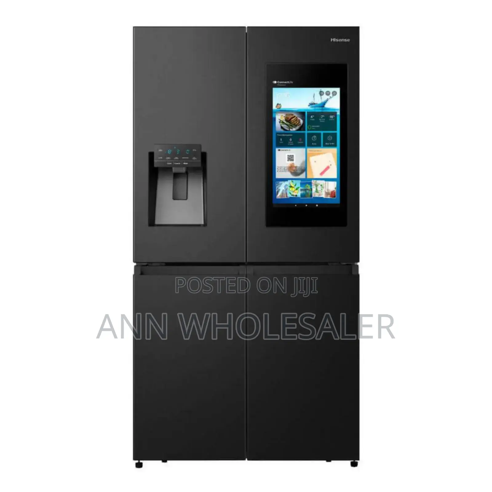 Hisense Fridge538l 4-Door Smart Screen With Ice Maker Water Dispenser