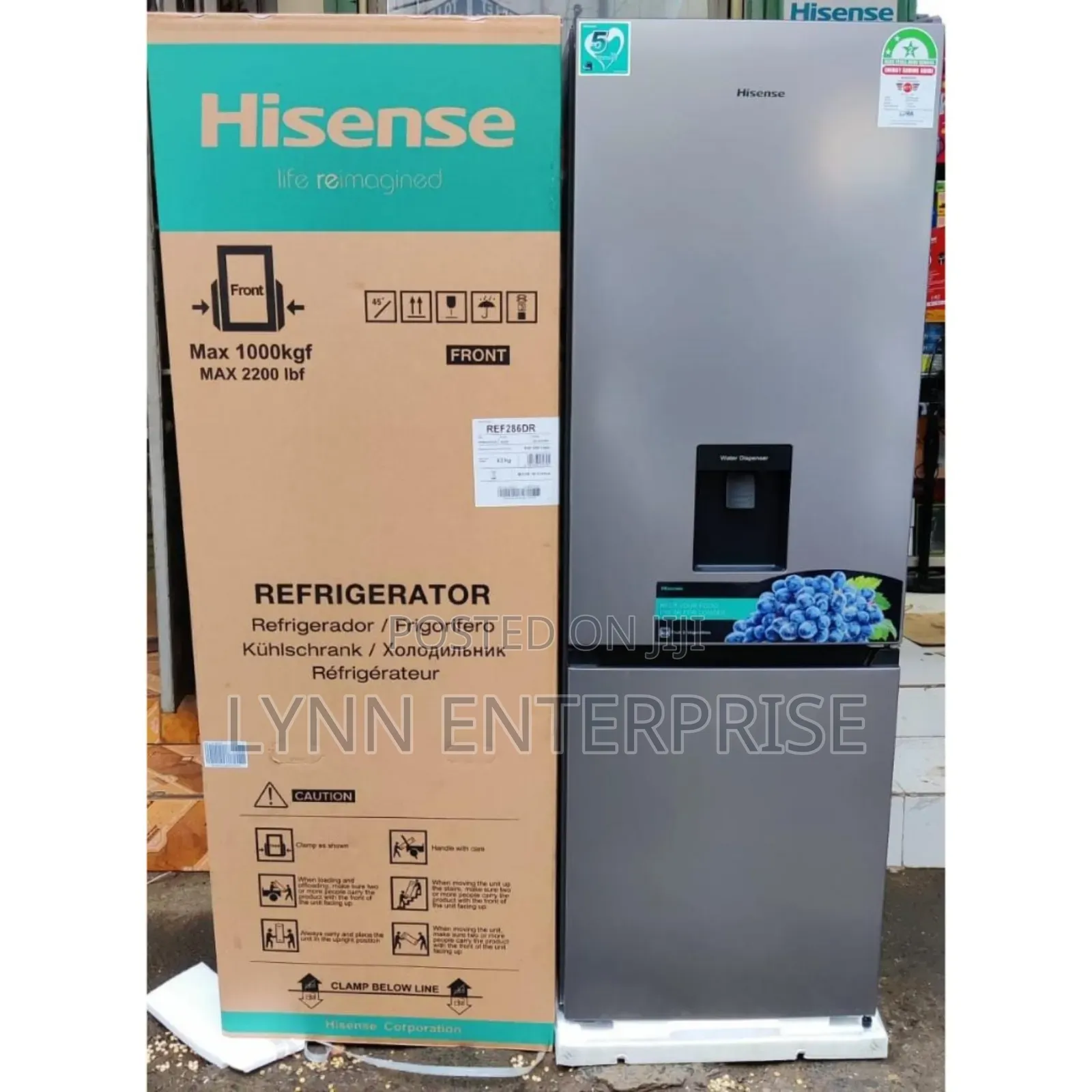 Hisense Double Door Fridge Bottom Freezer 230 Litres No Frost