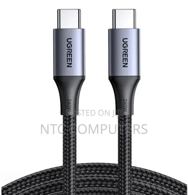 Ugreen Usb-c 2.0 Male To Male 3a Cable 2m (Black) -