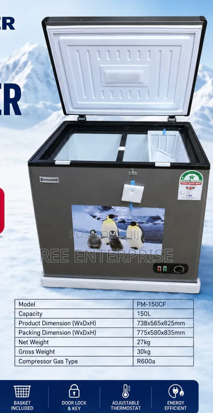 150 Litres Premier Deep Freezer Now Available