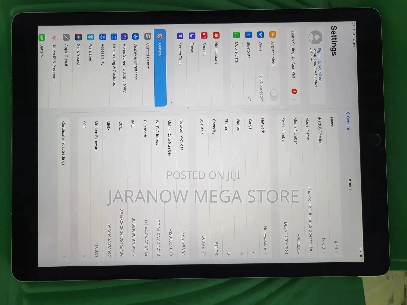 Apple iPad Pro 12.9 (2017) 512 GB Silver