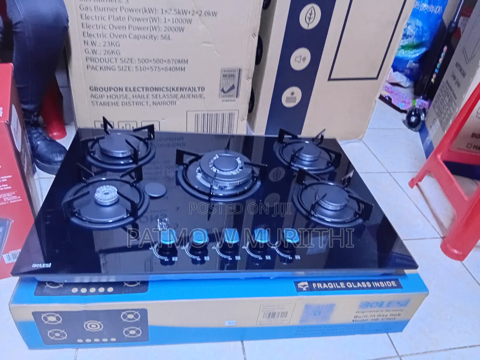 Bolesi Inbuilt 5 Burner Full Gas