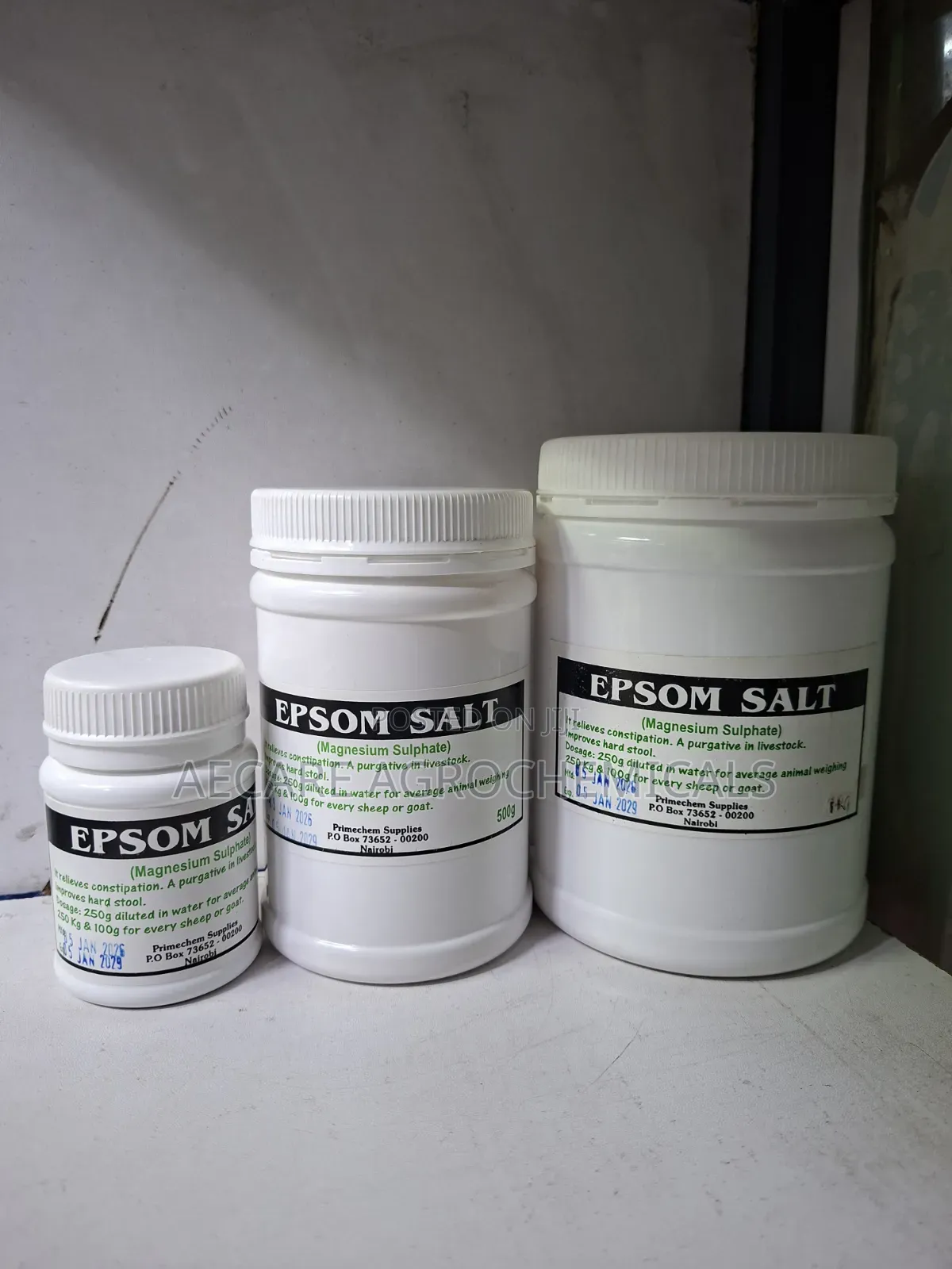 Epsom Salt Magnesium Sulphate 100g, 500g, 1kg