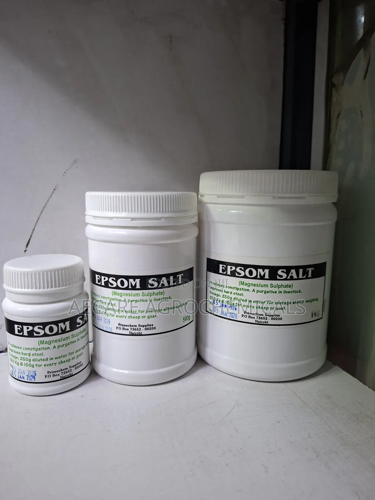 Epsom Salt Magnesium Sulphate 100g, 500g, 1kg