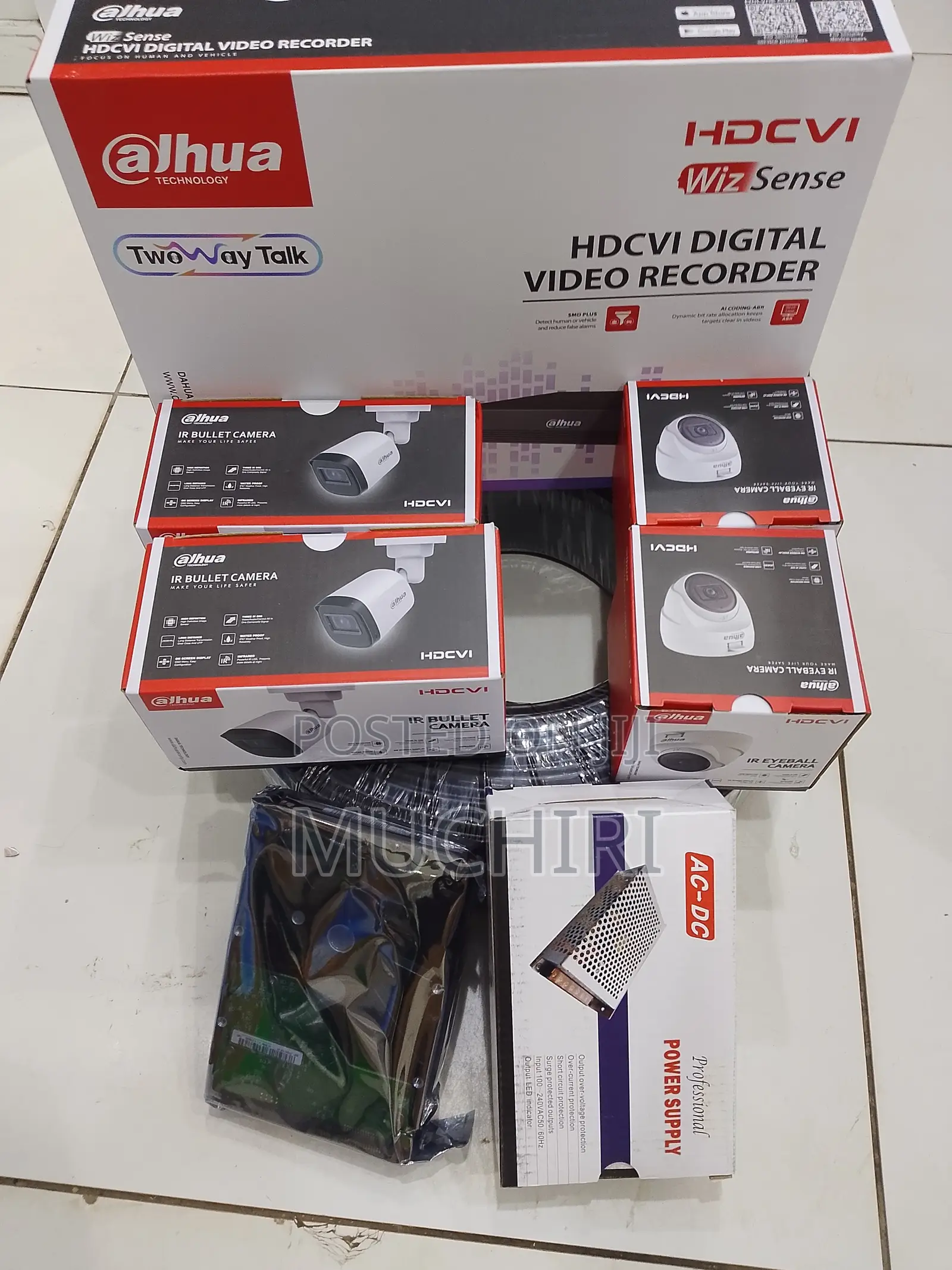 4 CCTV Camera Dahua CCTV Security Cameras / Dahua 4 Channel