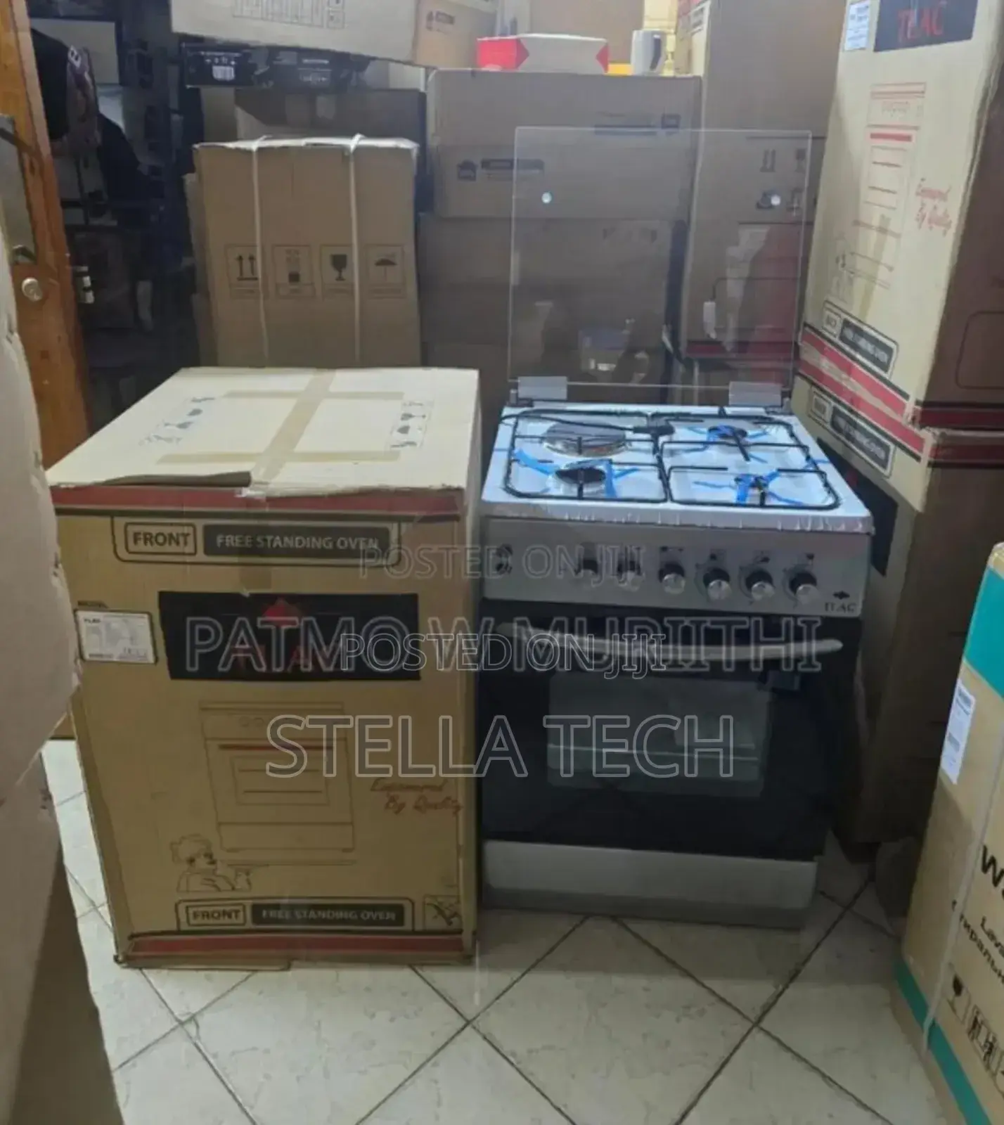 Made in Turkey 50"55 Tlac 3+1 Standing Cooker With a Gas Sensor