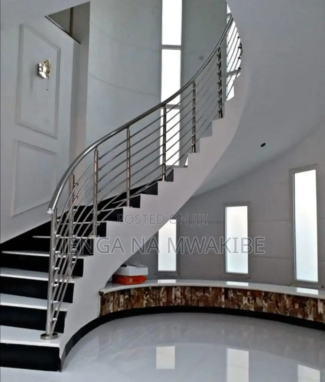 Stainless Steel Handrail Profile Spiral Staircase