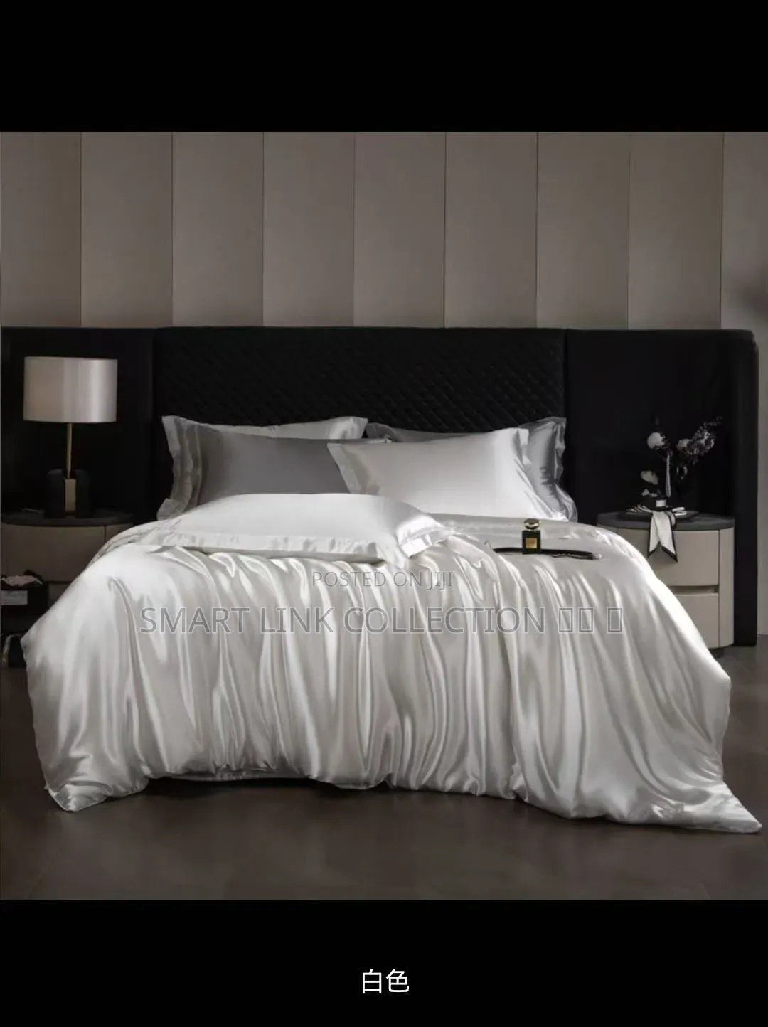 Silk Duvet Cover One Bedsheet, Four Pillowcases .