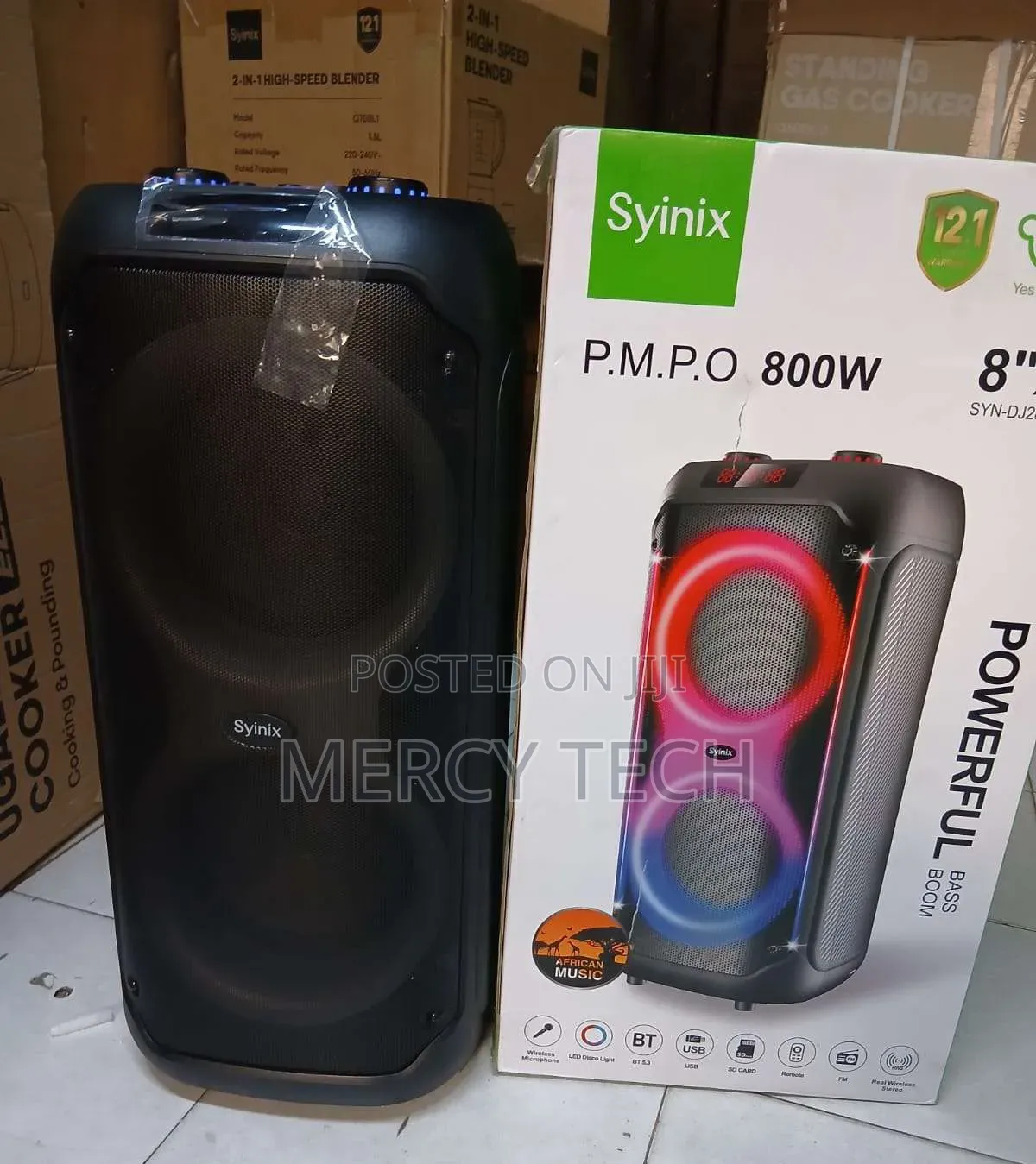 Syinix Powerful Bass Boom Speaker (Syndj280twd)