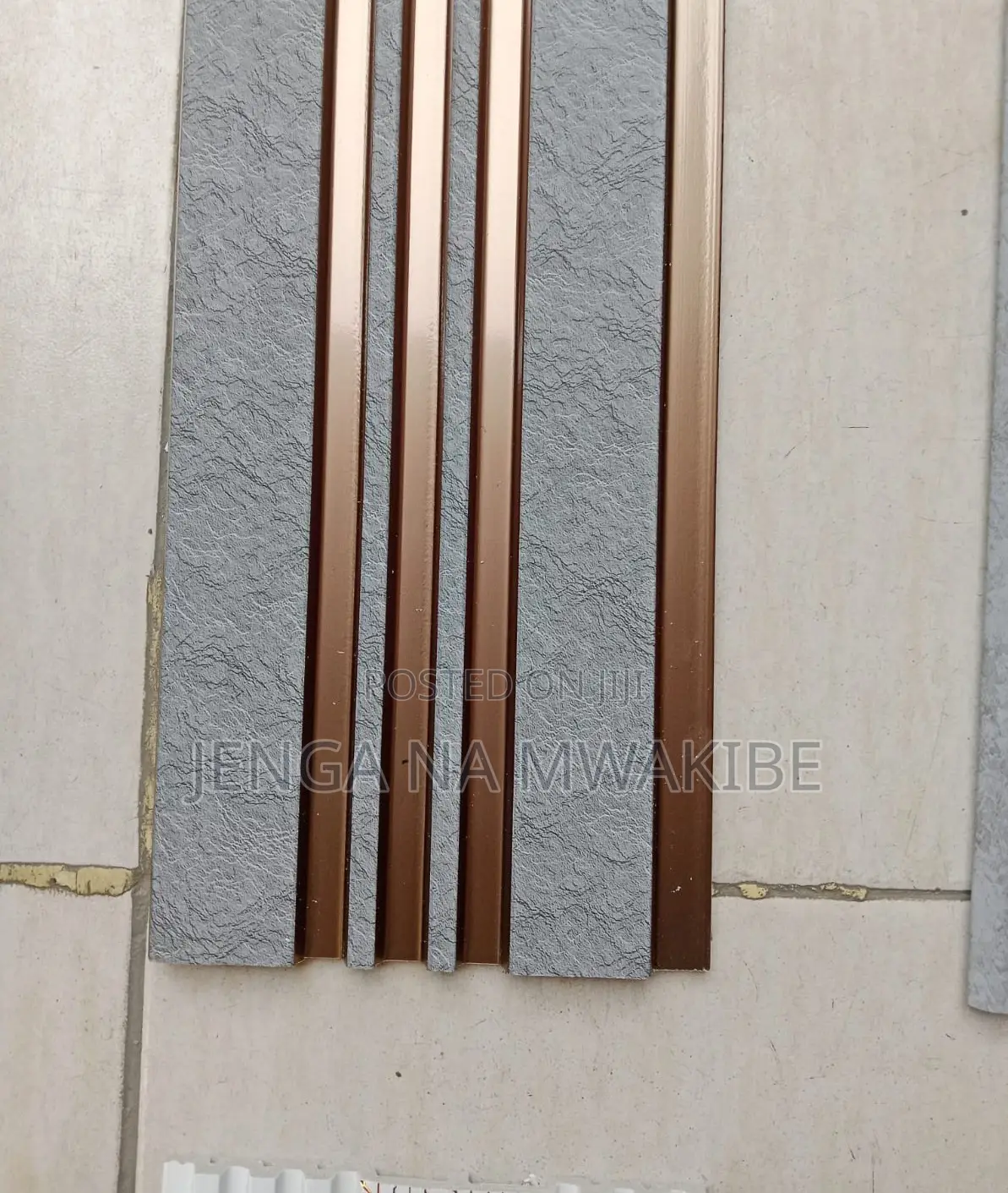 Premium Bronze Groved Ps Fluted Accent Wall Panels