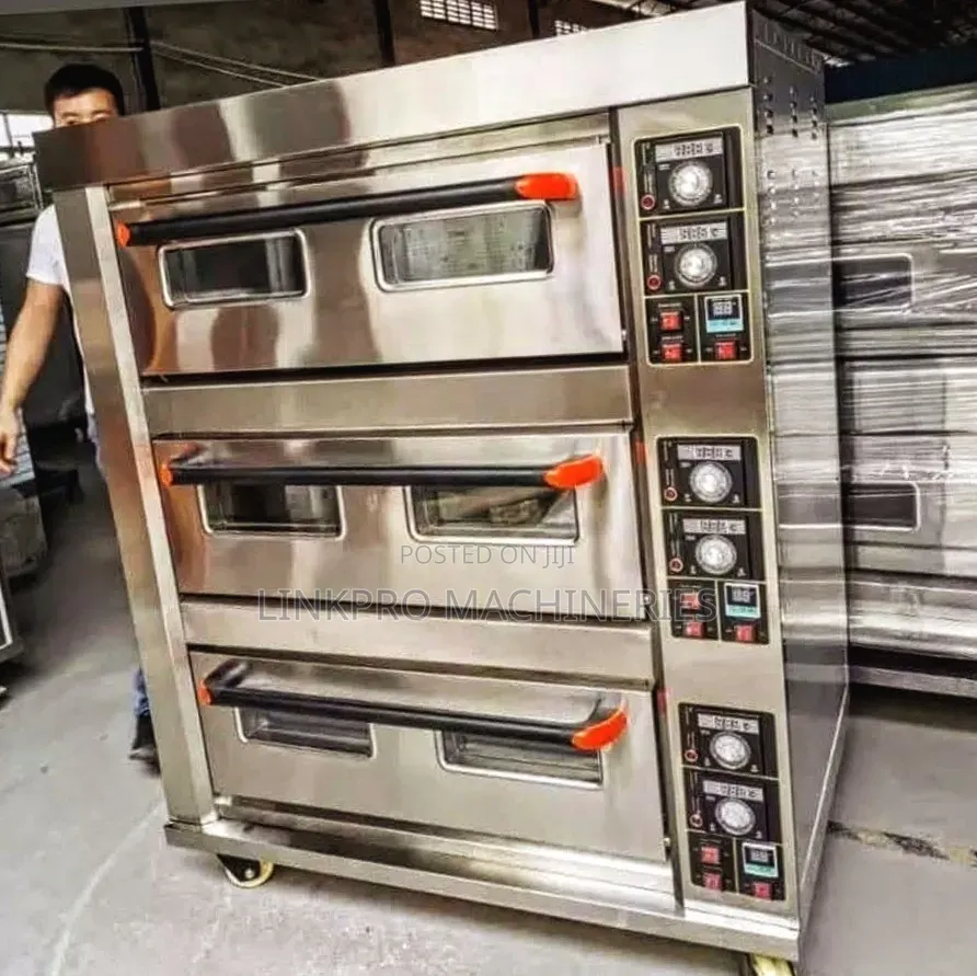 Premier Commercial 3 Deck 6 Trays Oven
