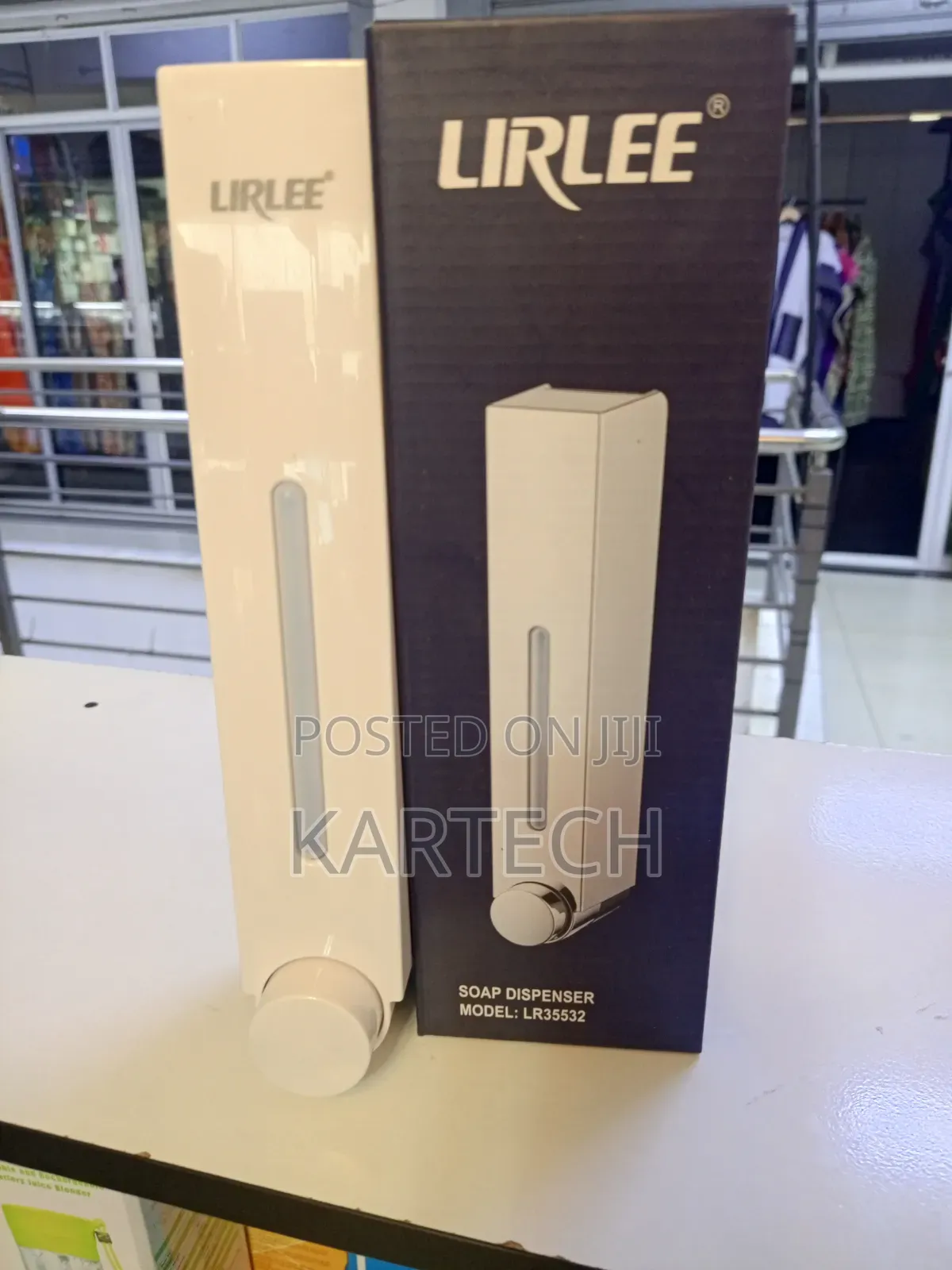 Lirlee Manual Liquid Soap and Lotion Dispenser With Level Window