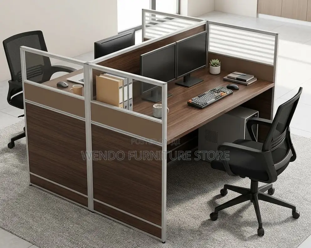 Office Workstations; Two Users Cubicle MDF Office Workstation Desk