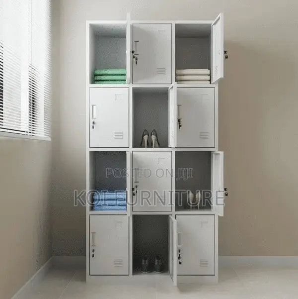 Office Cabinet : 6-Door Metallic Office Storage Locker Cabinet.