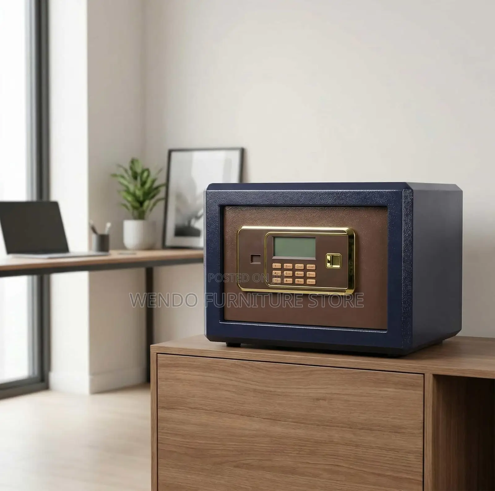 Office Safe; 28kgs Fireproof Metallic Wall Digital Safe Box