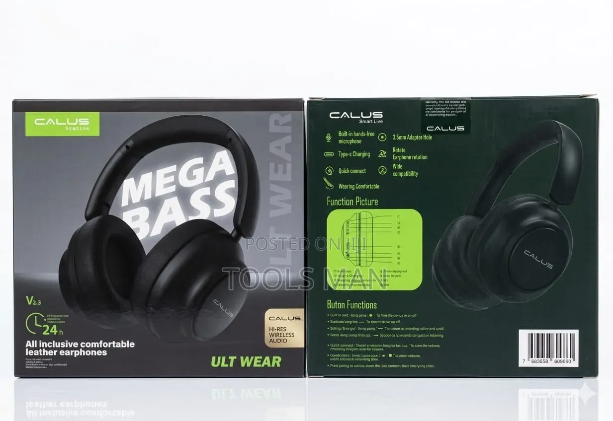 Calus Ult Wear Mega Bass Wireless Bluetooth Headphones - V2.3.