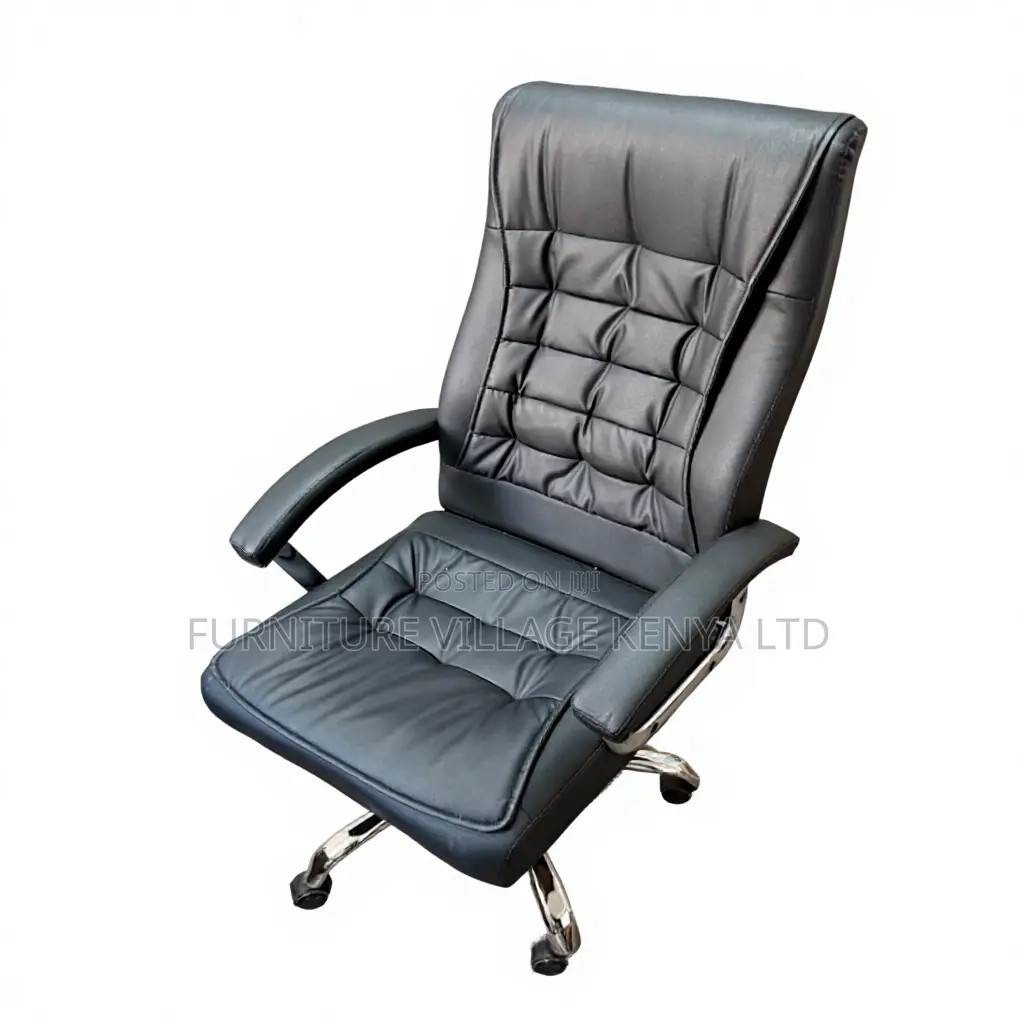 Adjustable Height Executive Office Leather Chair