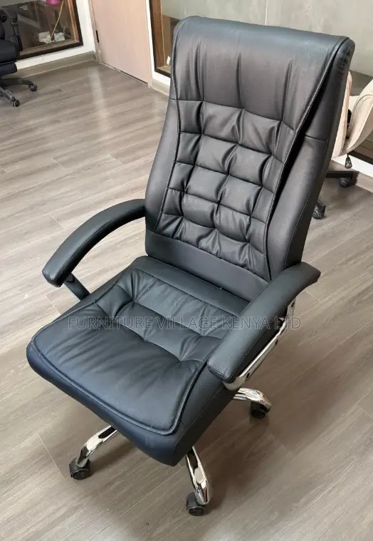 Adjustable Height Executive Office Leather Chair