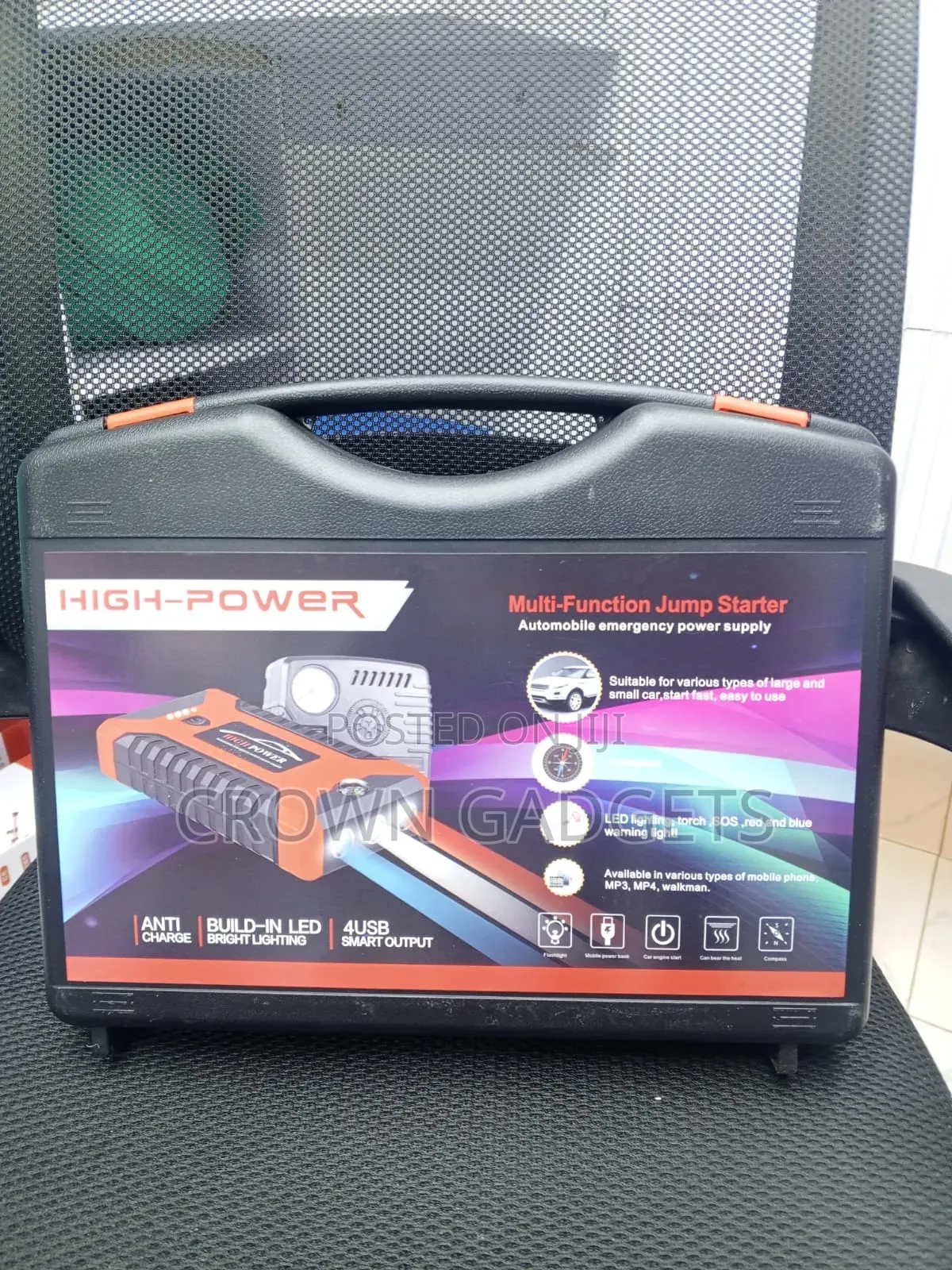 Portable Car Jump Starter Kit – Power Bank Emergency Battery Booster