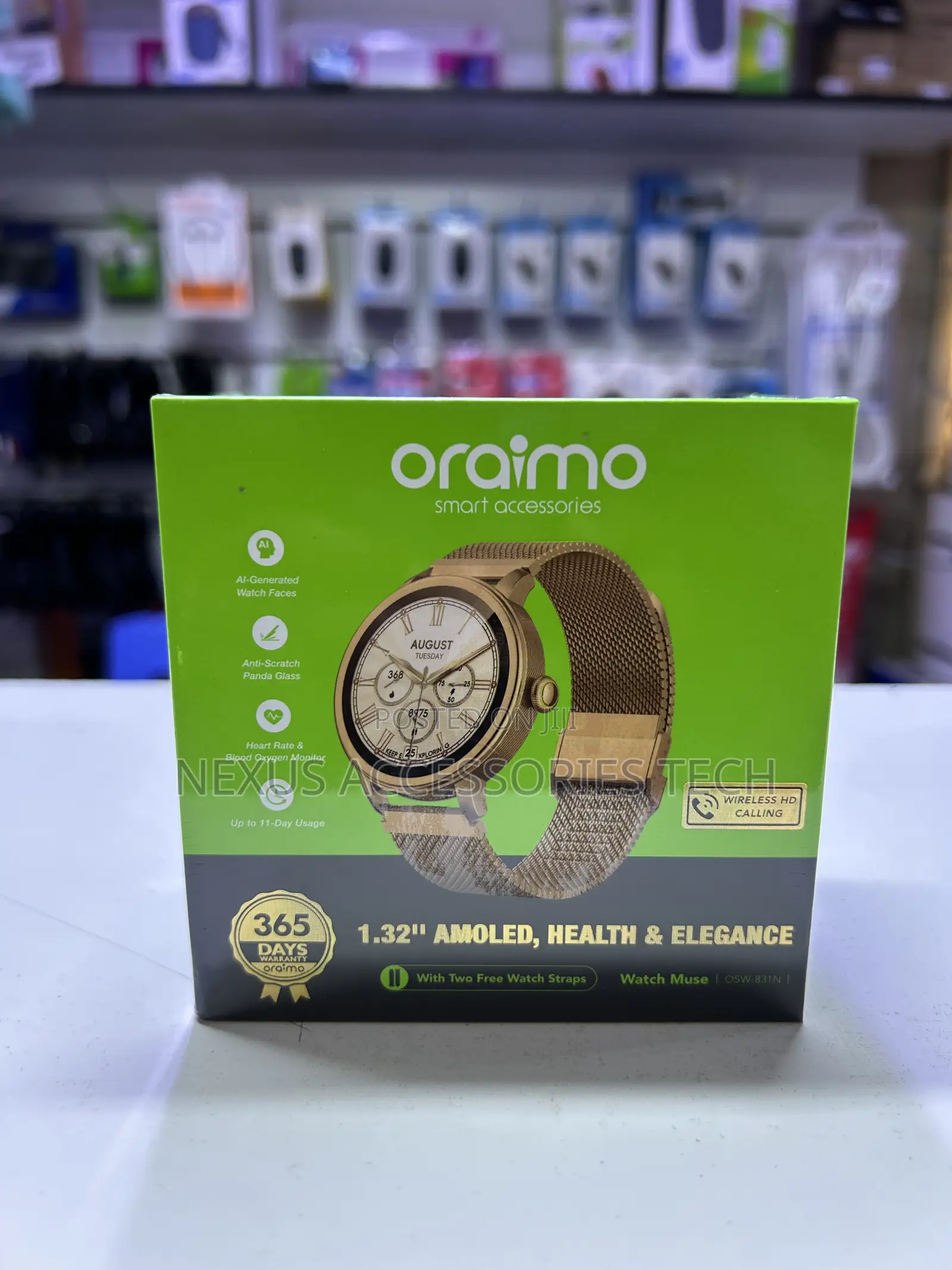 Oraimo Watch Muse Osw-831n Amoled Smart Watch – Bluetooth Calling