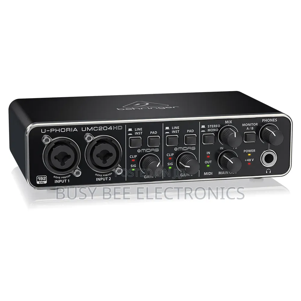 Behringer Umc204hd 2-in/4-Out Usb 2.0 Audio Interface