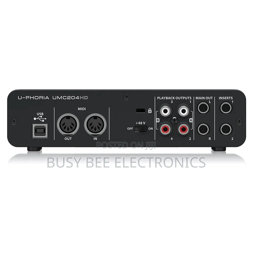 Behringer Umc204hd 2-in/4-Out Usb 2.0 Audio Interface