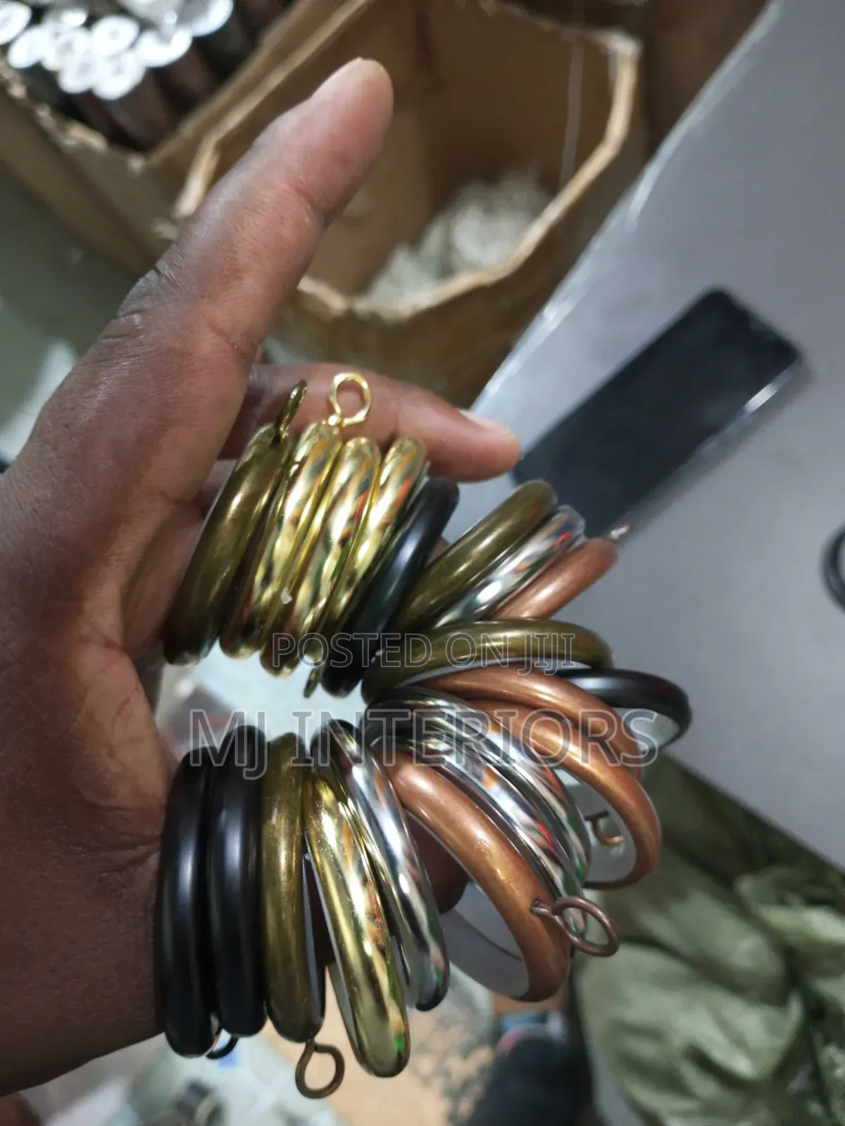 Sleek Finish Curtain Rings