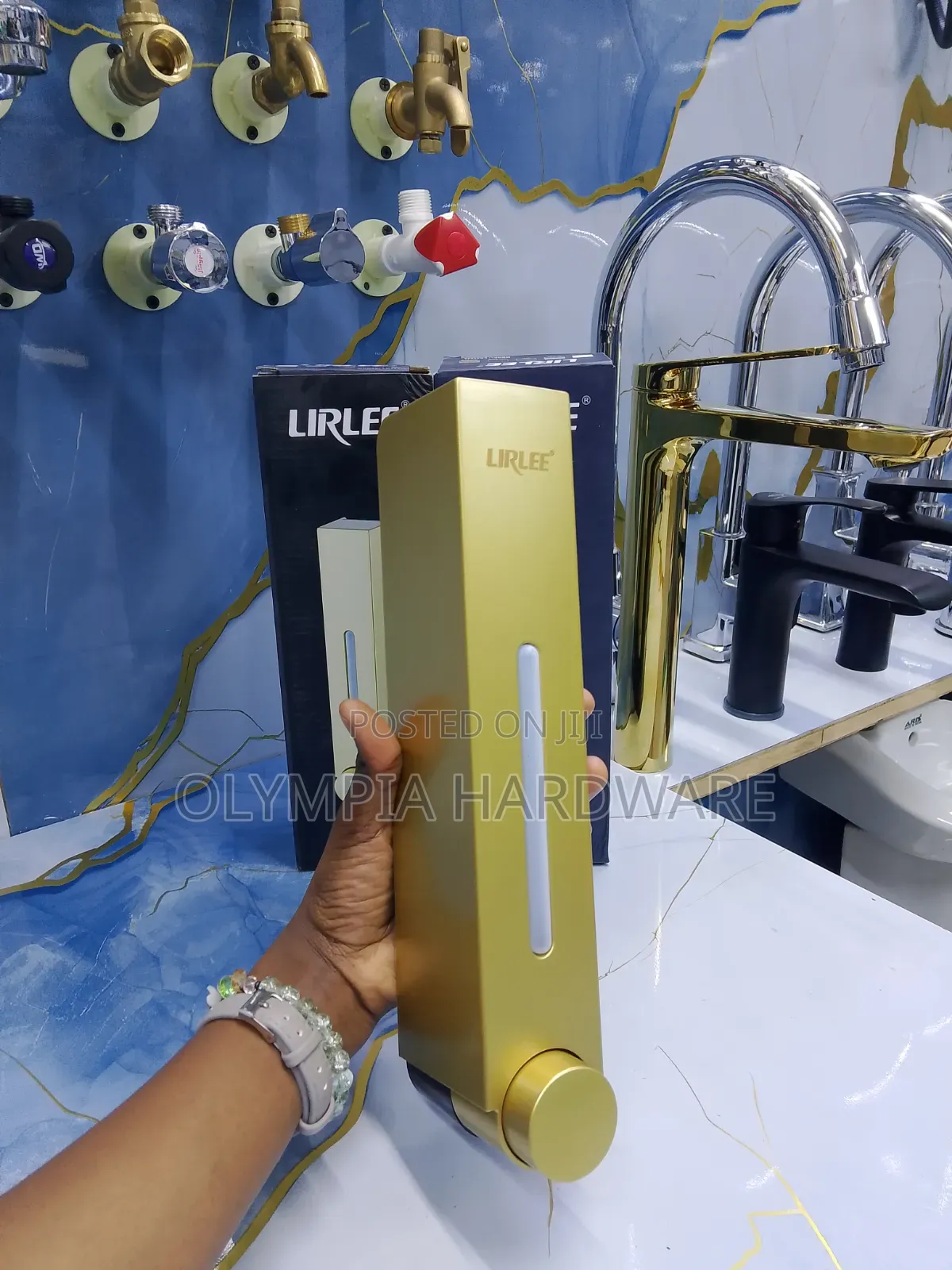 Gold Soap Dispenser 450ml (Gold,Black,White