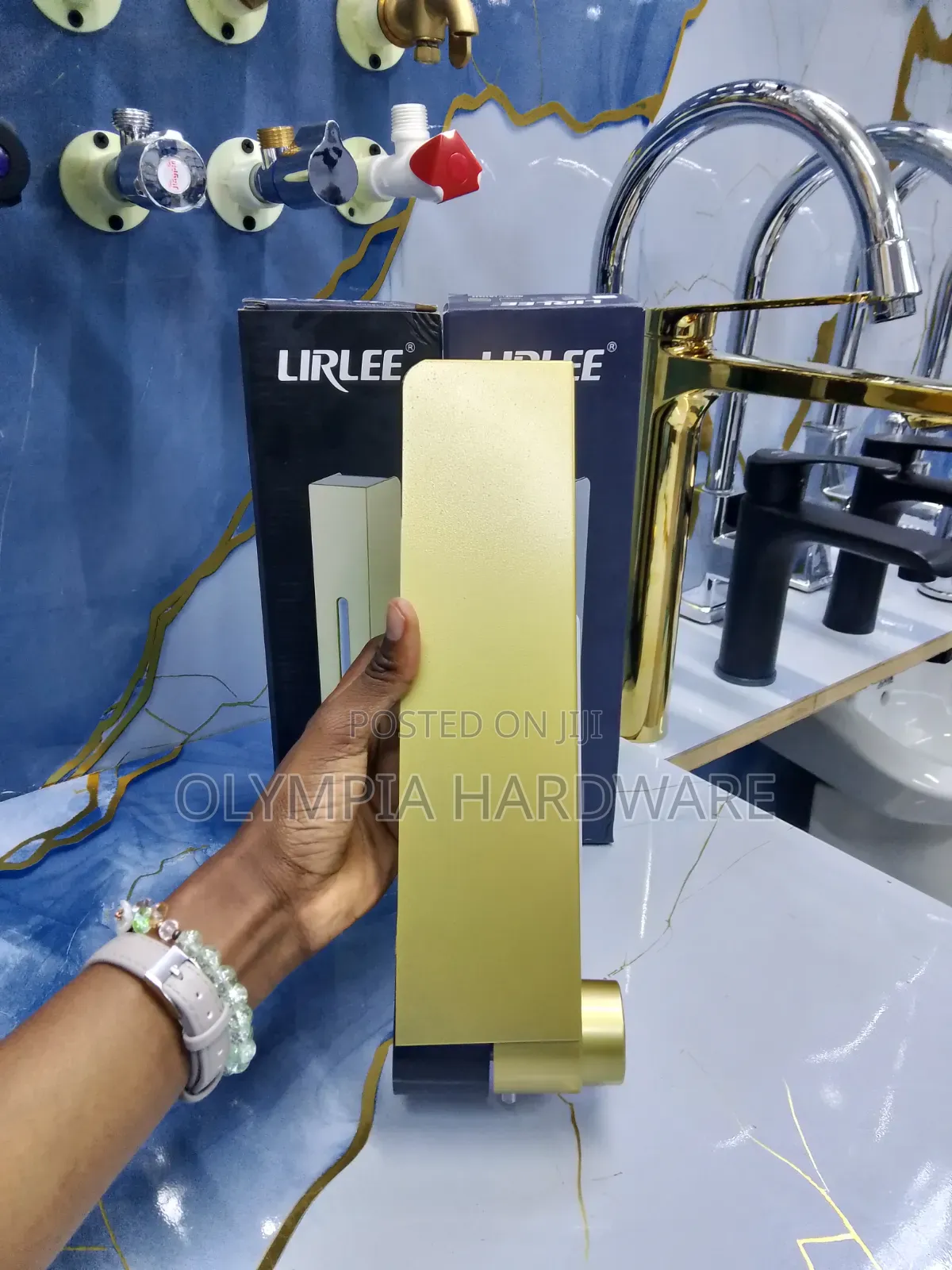 Gold Soap Dispenser 450ml (Gold,Black,White