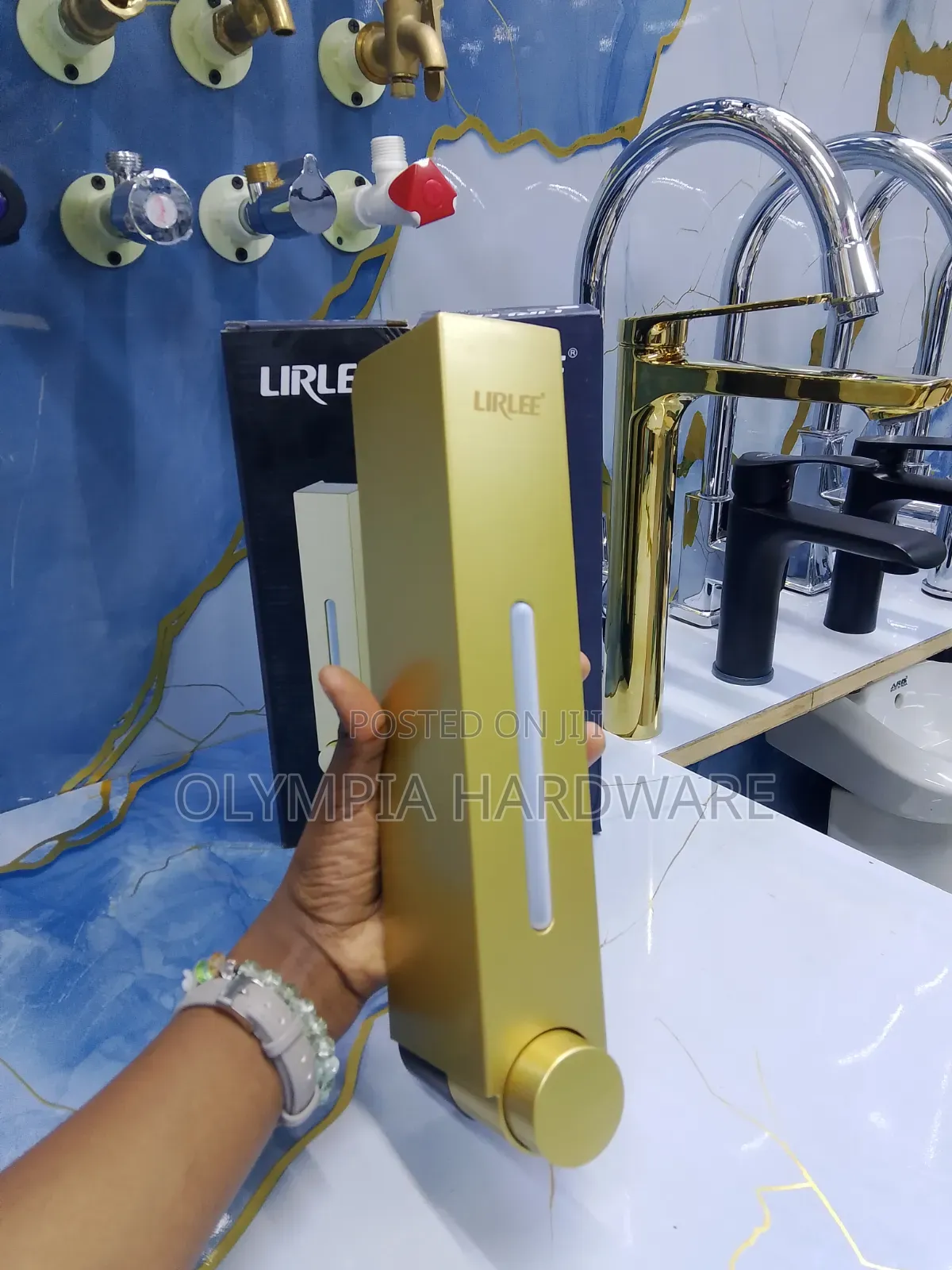 Gold Soap Dispenser 450ml (Gold,Black,White