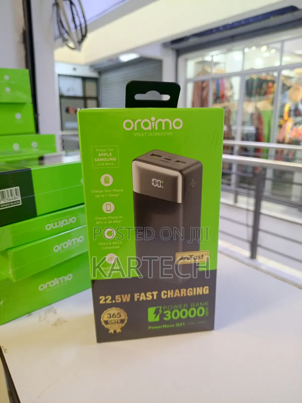 Oraimo Powernova Q31 30,000mah Power Bank 22.5w